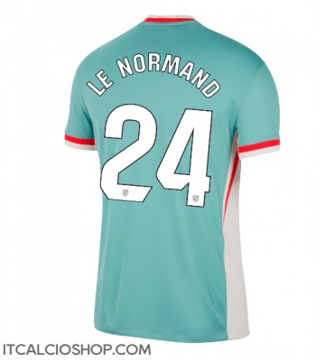 Atletico Madrid Robin Le Normand #24 Seconda Maglia 2024-25 Manica Corta